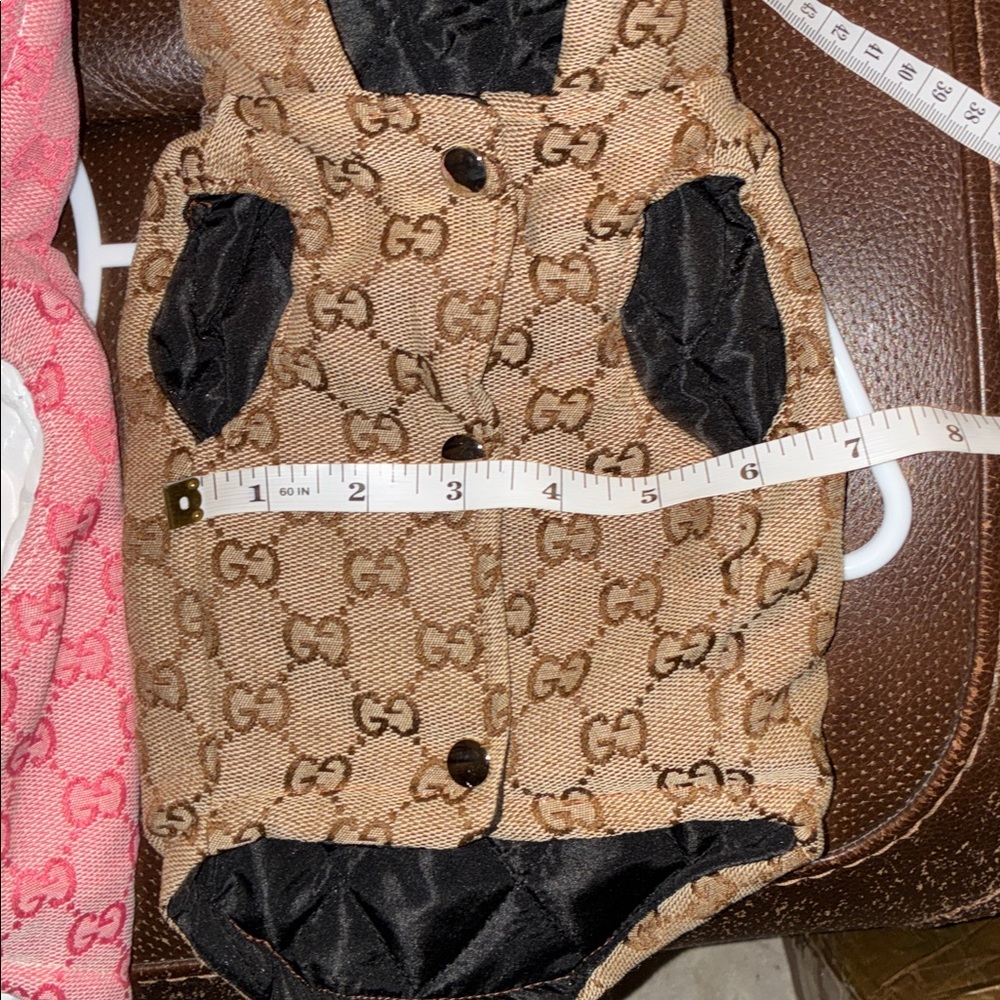 Pink or Brown sleeveless dog or cat hoodie .( let me know, pink or brown) - Picture 4 of 5